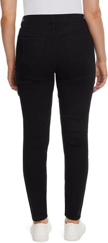 Nine West Women's High Rise Perfect Skinny Jean, Black, 16 Regular in Saudi Arabia