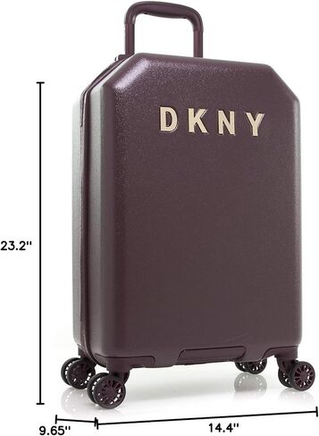 حقيبة أمتعة DKNY في وضع مستقيم مع 8 عجلات دوارة، حقيبة ABS+PC، حقيبة عطلة نهاية الأسبوع، عنابي، حقيبة حمل مقاس 21 بوصة in Kuwait