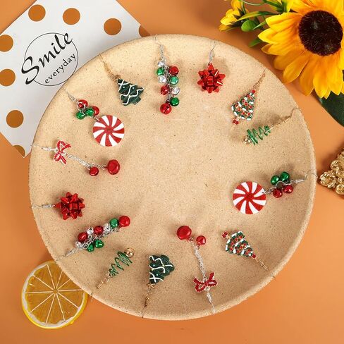 Christmas Earrings for Women Holiday Earrings for Girls Bow Christmas Tree Snowflake Earrings Christmas Earrings Bulk for Teen Girls Christmas Jewelry for Gift in Kuwait