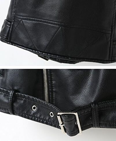 سترة LOKTARC النسائية من الجلد الصناعي بدون أكمام للدراجات النارية in Kuwait