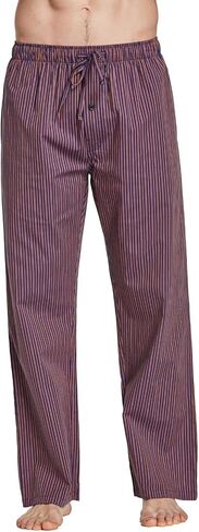 CYZ Mens 100% Cotton Pajama Pants Sleep Lounge Pajamas for Men Woven pj Pants in Kuwait