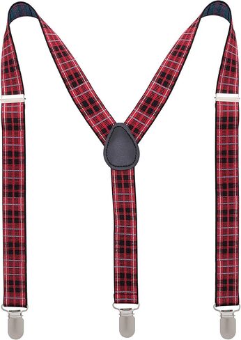 مان اوف مين - حمالات عصرية منقوشة بنقشة مربعات للرجال - العديد من الألوان للاختيار من بينها in Kuwait