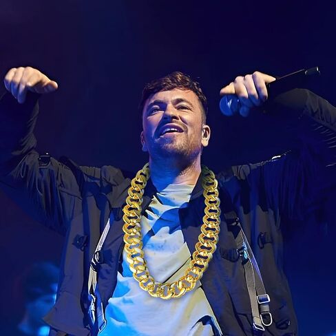 PinCute سلسلة ذهبية للرجال/النساء قلادة ذهبية مكتنزة من البلاستيك المزيف، قلادة سلسلة حبل ذهبية لأزياء الثمانينيات والتسعينيات (32 * 1.38 بوصة) in Kuwait