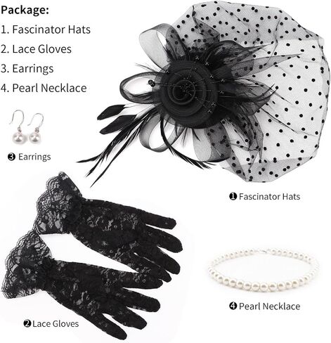 DRESHOW Fascinators Hat Flower Mesh Feathers Headband Tea Party Wedding Cocktail Headwear for Girls Women in Saudi Arabia
