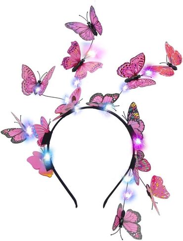 زي الفراشة من KEEPFINE للنساء على شكل فراشة وعصابة رأس على شكل تاج لحفلات الشاي والهالوين وعيد الميلاد in Kuwait