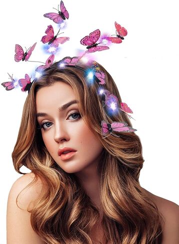زي الفراشة من KEEPFINE للنساء على شكل فراشة وعصابة رأس على شكل تاج لحفلات الشاي والهالوين وعيد الميلاد in Kuwait