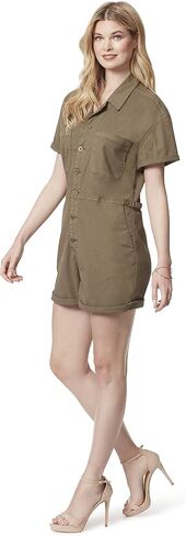 Jessica Simpson Womens Christen Short Sleeve Button Romper in Saudi Arabia