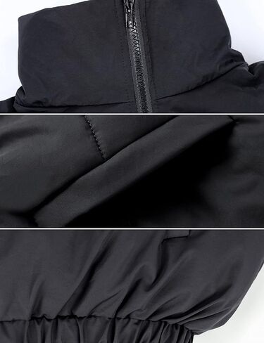 سترة منتفخة قصيرة للنساء من SCUSTY معاطف فقاعية مبطنة خفيفة الوزن وقصيرة على الموضة in Kuwait