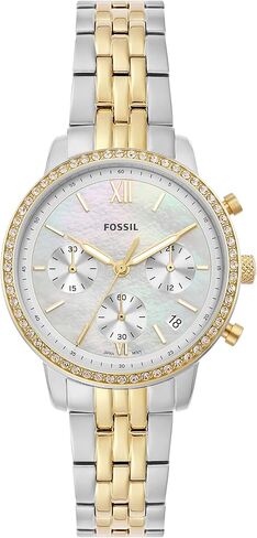 Fossil Neutra Women's Watch with Chronograph Display and Stainless Steel Bracelet Band in Saudi Arabia