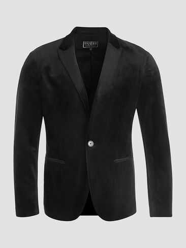 GUESS Men's Long Sleeve Fulham Velvet Blazer in Kuwait