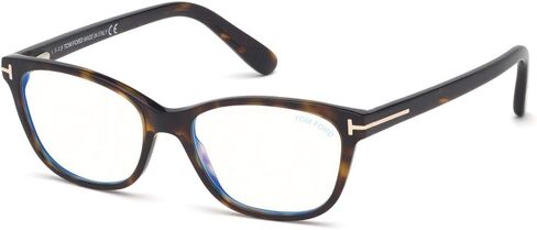 Eyeglasses Tom Ford FT 5638 -B 052 Shiny Classic Dark Havana, Rose Gold/Blue Bl in Saudi Arabia