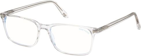 Eyeglasses Tom Ford FT 5735 -B 026 Shiny Crystal, Palladium"t" Logo/Blue Bloc in Saudi Arabia