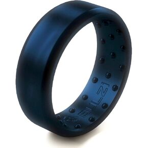 فرق زفاف BULZi، حلقة من السيليكون الفاخر مناسبة للتدليك مع تدفق الهواء، حلقات للرجال والنساء، راحة عمل مرنة قابلة للتنفس in Kuwait