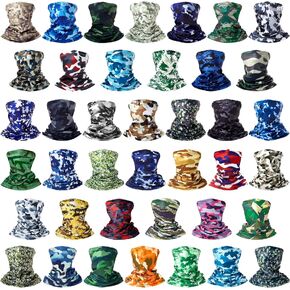 Tarpop 40 Pcs Camouflage Neck Gaiters for Men Wrap Headwear Bandana Cooling Face Cover Sun Protection Gaiter Mask Face Scarf Balaclava Bandana Scarf for Adults Women Outdoor Sports in Saudi Arabia