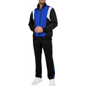 Men's Sports Tracksuit Sets Casual Full Zip Jogging Sweat Suits Men 2 Piece Set
