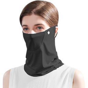 Belsen UV Face Shield Multipurpose Protector Neck Gaiter Elastic Face Mask Bandana with Ear Loops