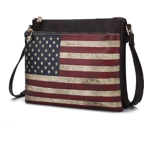 MKF Collection American Flag Design Crossbody Bags for Women, Patriotic Purse Messenger American Pride Crossover Handbag in Saudi Arabia