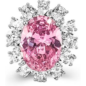 خاتم مفتوح مرصع بحجر زركونيا مكعب وردي قابل للتعديل من تاشيلونج - أناقة بدون مجهود لكل مناسبة! معدن، زركونيا مكعب in Kuwait