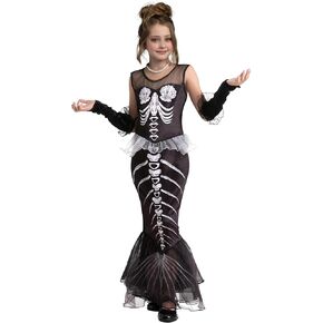 أزياء Spooktacular Creations للهالوين على شكل هيكل حورية البحر للأطفال in Kuwait