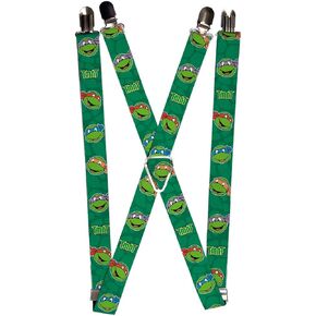 Nickelodeon Men's Buckle-Down Suspender-Ninja Turtles, Multicolor, One Size in Saudi Arabia