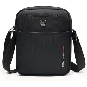 OIWAS Small Messenger Bag Crossbody Shoulder Bags for Men, Mini Sling Pack Handbag Mens Nylon Travel Purse