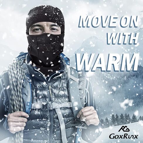 GoxRunx Balaclava Ski Mask-Winter Fleece Face Mask for Men & Women-Warm,Breathable,Windproof Gear for Skiing & Motorcycling in Saudi Arabia