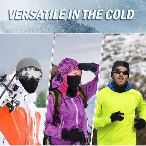 GoxRunx Balaclava Ski Mask-Winter Fleece Face Mask for Men & Women-Warm,Breathable,Windproof Gear for Skiing & Motorcycling in Saudi Arabia