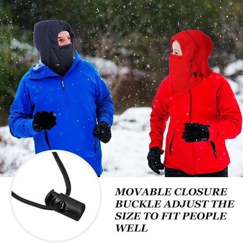 6 Pieces Fleece Tactical Balaclava Winter Ski Balaclava Windproof Heavyweight Tactical Hood Neck Warmer Full Face Covering Skull Cap for Cold Weather Motorcycle Cycle Hike Multicoloured in Saudi Arabia
