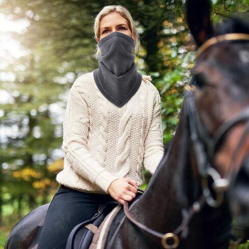 3 Pieces Fleece Neck Warmer Gaiter with Adjustable Strap Neck Warmer Face Covering Winter Neck Gaiter in Saudi Arabia