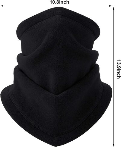 3 Pieces Fleece Neck Warmer Gaiter with Adjustable Strap Neck Warmer Face Covering Winter Neck Gaiter in Saudi Arabia