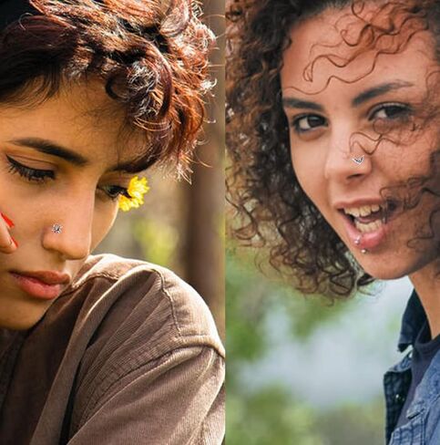 CHARMONLINE تشيكوسلوفاكيا فراشة زهرة أعلى L بيند مسمار الأنف الدائري 20 جرام L على شكل الأنف ترصيع الأنف هوب خواتم الأنف ثقب الجسم للنساء الرجال in Kuwait