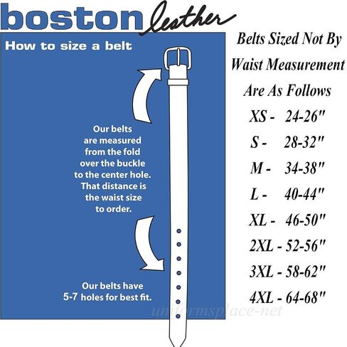 Boston Leather 1 1/2" Leather Garrison Belt in Saudi Arabia