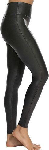 SPANX Faux Leather Leggings in Black (Large, Black) in Kuwait