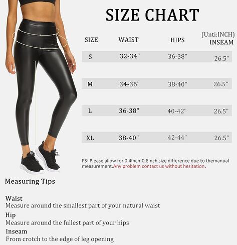 سروال نسائي من الجلد الصناعي من Foucome بنطال جلدي عالي الخصر قابل للتمدد في 4 اتجاهات in Kuwait