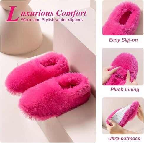 Fuzzy Winter Indoor Slippers for Women in Saudi Arabia