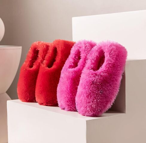 Fuzzy Winter Indoor Slippers for Women in Saudi Arabia
