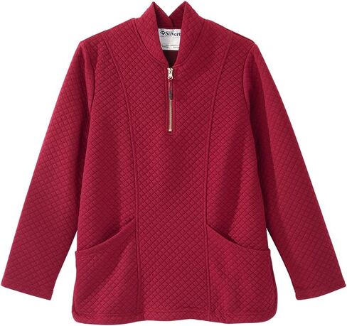 Women’s Easy Dressing Open Back Adaptive Half Zip Tracksuit Top in Kuwait