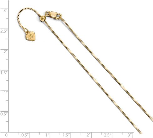 Sonia Jewels 925 Sterling Silver .85mm Gold-plated Adjustable Box Chain Necklace - with Secure Lobster Lock Clasp 30" in Saudi Arabia