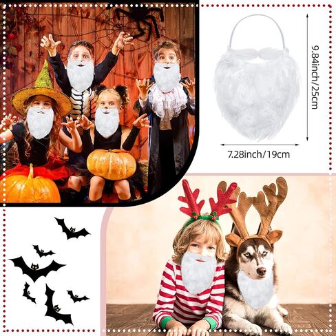 Eurzom 21 Pcs Halloween Dwarf Costume Set 7 Christmas Dwarf Hats Gnome T Shirt Fake Beards for Christmas Cosplay in Saudi Arabia