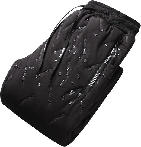 بنطال رياضي رجالي من XiaoLongRen مبطن بقماش الشيربا، سروال شتوي دافئ للثلج in Kuwait