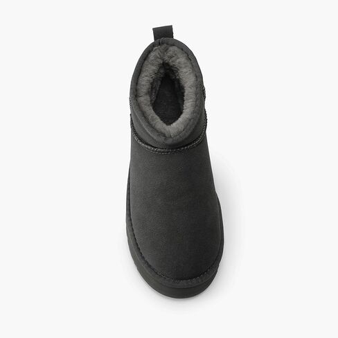 DREAM PAIRS Women's Snow Boots Platform Winter Boot, Faux Fur Lined Slip On Ankle Boots in Saudi Arabia
