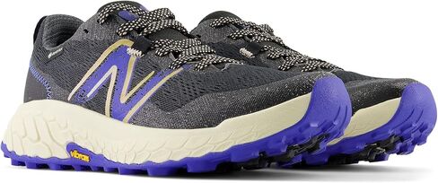 حذاء الجري Fresh Foam X Hierro V7 Trail للنساء من New Balance، أسود/أزرق بحري، عرض 7.5 in Saudi Arabia
