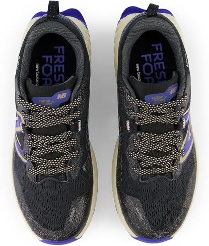 حذاء الجري Fresh Foam X Hierro V7 Trail للنساء من New Balance، أسود/أزرق بحري، عرض 7.5 in Saudi Arabia