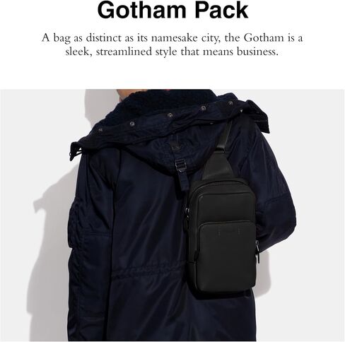 Coach Mens Gotham Pack, Black in Saudi Arabia