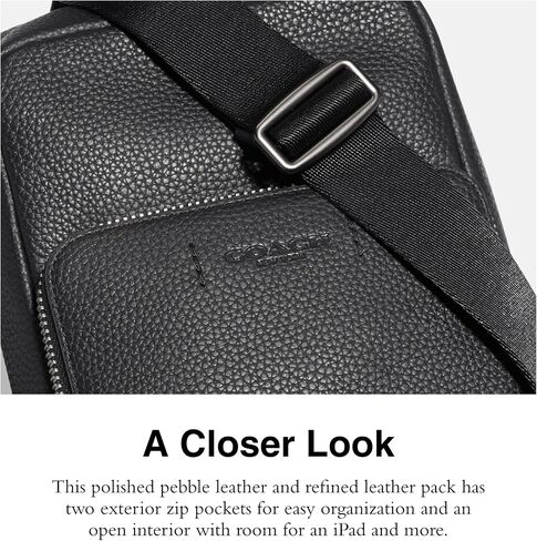 Coach Mens Gotham Pack, Black in Saudi Arabia