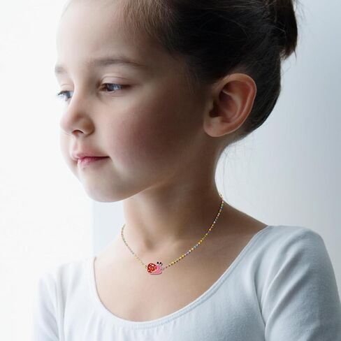 SYNLIN 10 قطع من القلائد الملونة المينا مطرزة بالخرز للفتيات المراهقات والأطفال مجوهرات للبنات in Kuwait