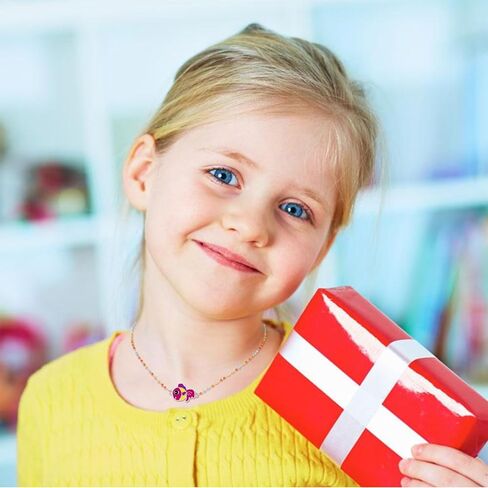 SYNLIN 10 قطع من القلائد الملونة المينا مطرزة بالخرز للفتيات المراهقات والأطفال مجوهرات للبنات in Kuwait