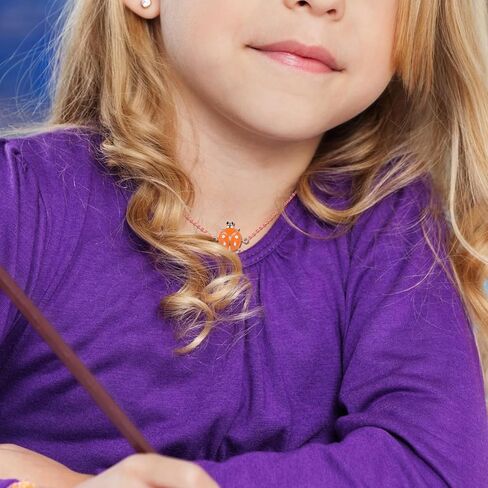 SYNLIN 10 قطع من القلائد الملونة المينا مطرزة بالخرز للفتيات المراهقات والأطفال مجوهرات للبنات in Kuwait