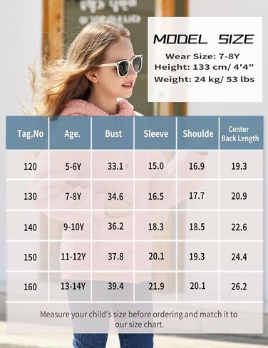 Arshiner Girls Fleece Sherpa Jacket Faux Shearling Fluffy Button Hooded Coat Fuzzy Outerwear Warm Winter Clothes With Pockets in Saudi Arabia
