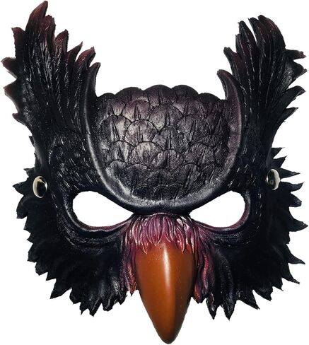 Alodidae Owl Mask Bird Animal Masquerade Masks for Men Adult Halloween Cosplay Costume in Saudi Arabia